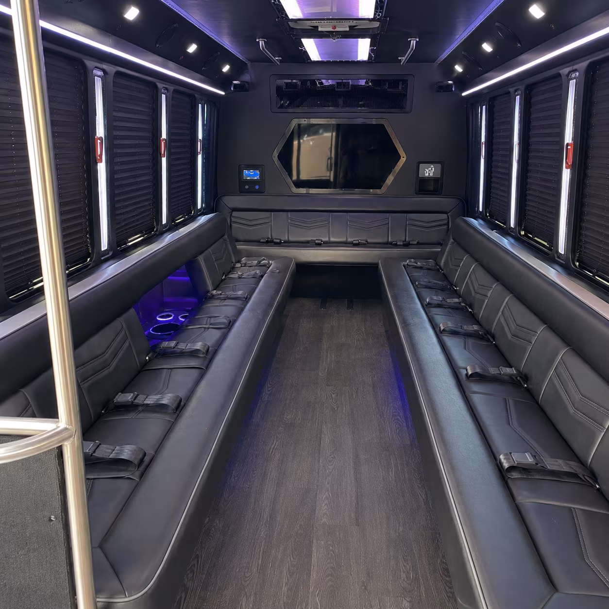 lee s summit 18 passenger party bus interior