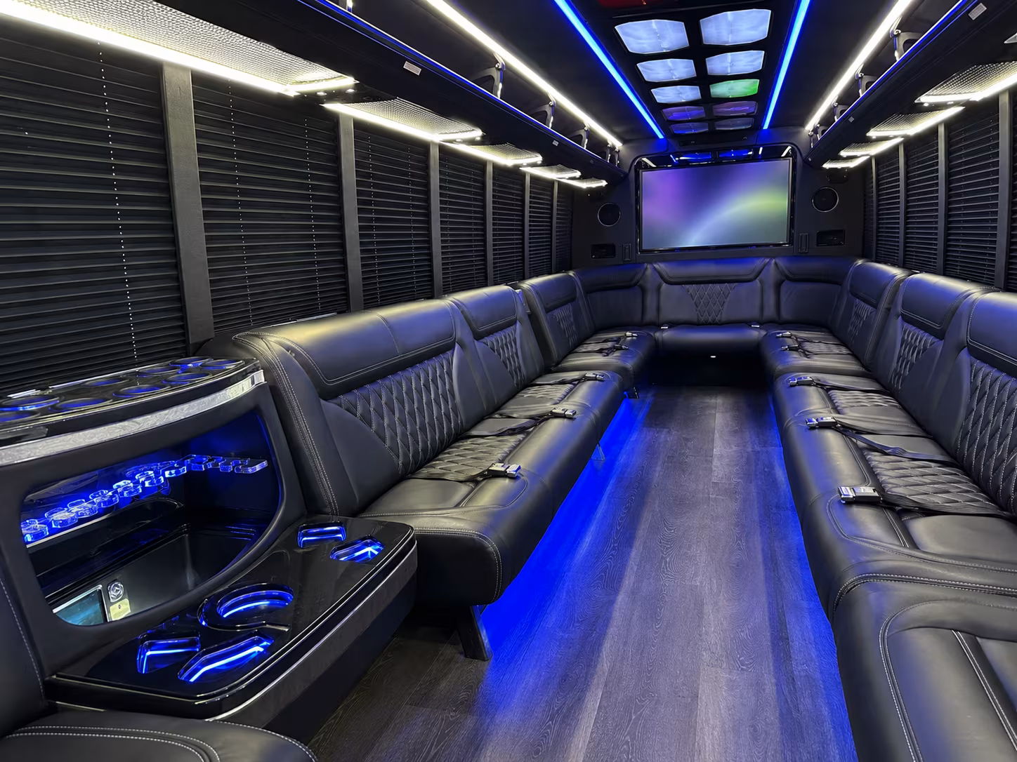 lee s summit 20 passenger party bus inside