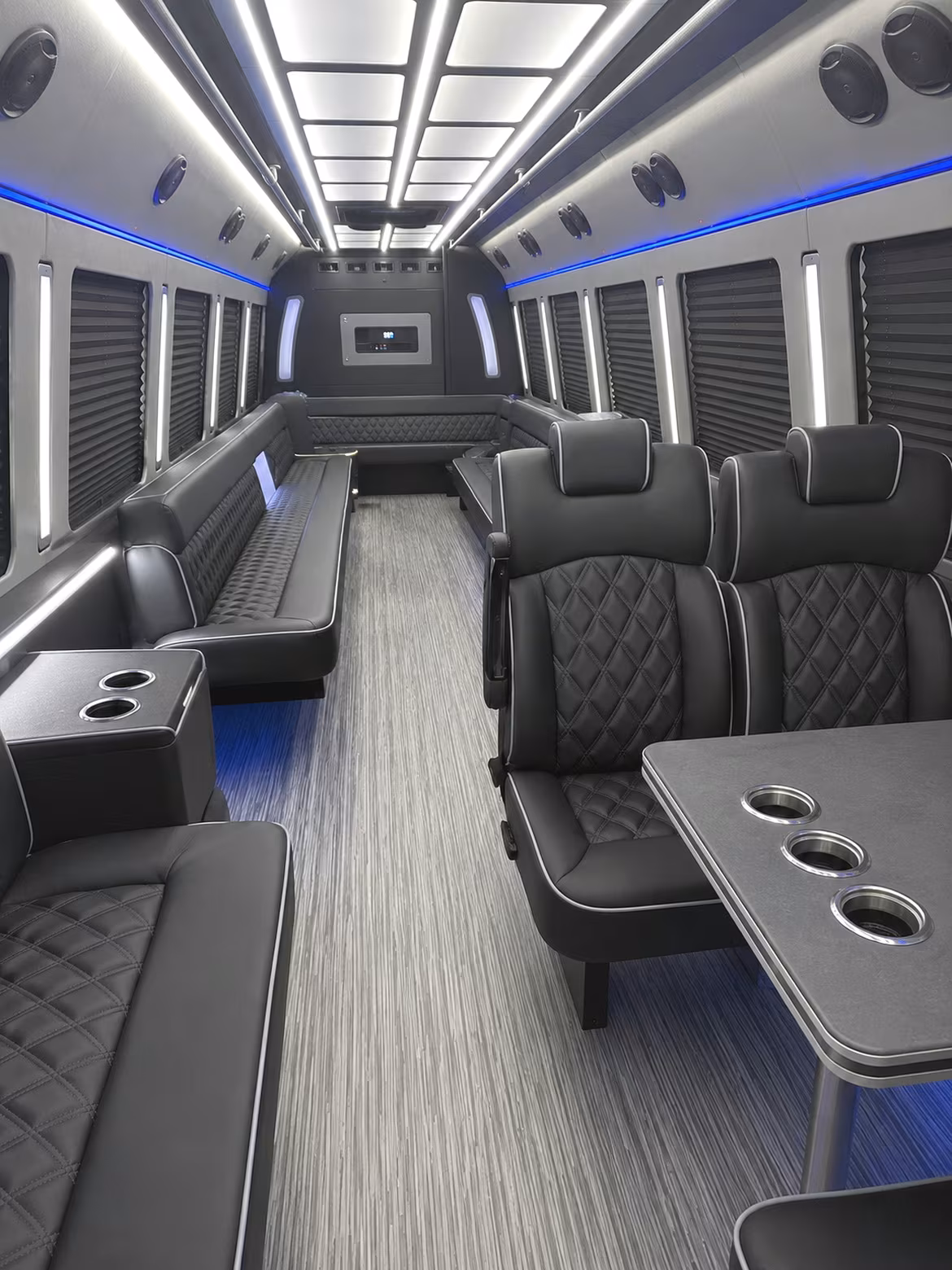 lee s summit 25 passenger party bus inside