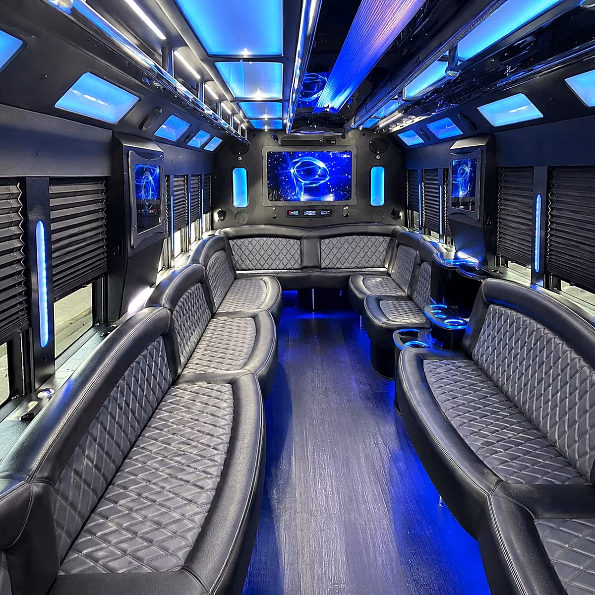 lee s summit 50 passenger party bus interior