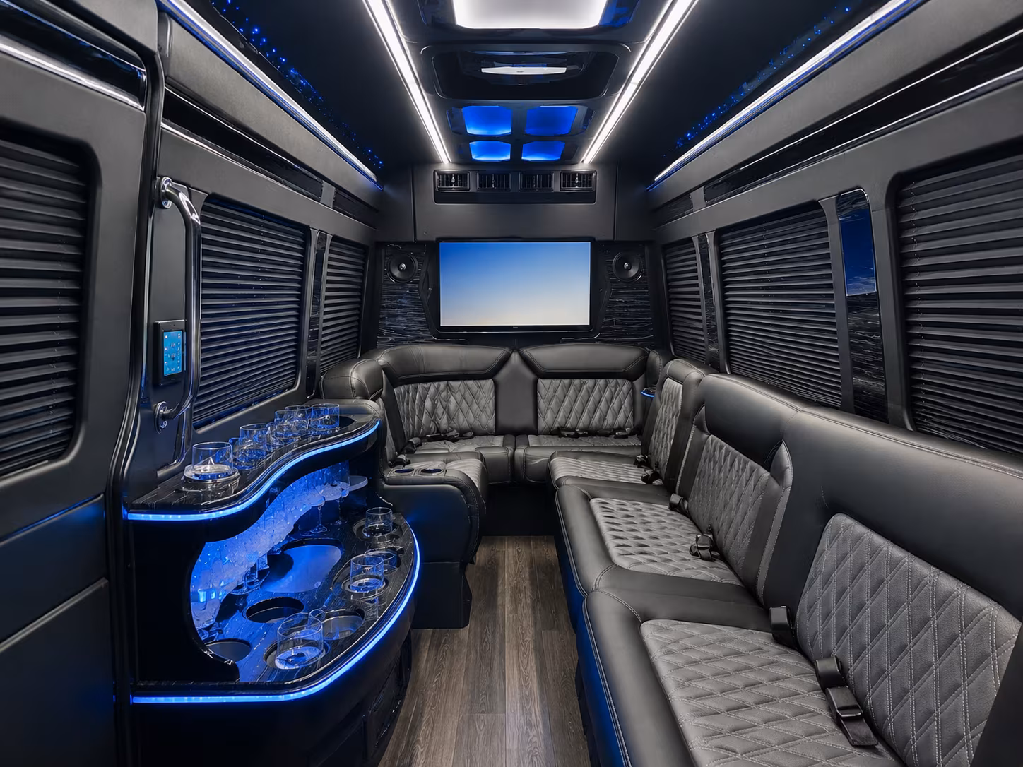 prom night bus rentals that cover pickup the venue and after prom in one package